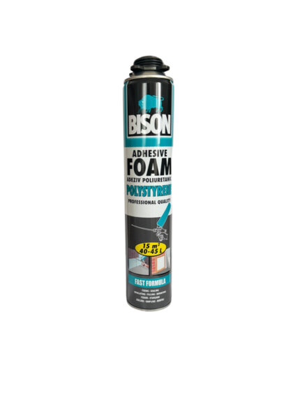 Spumă poliuretanică pentru polistiren BISON, de pistol, 700ml